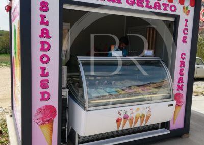 Modularni kontejner za prodaju sladoleda